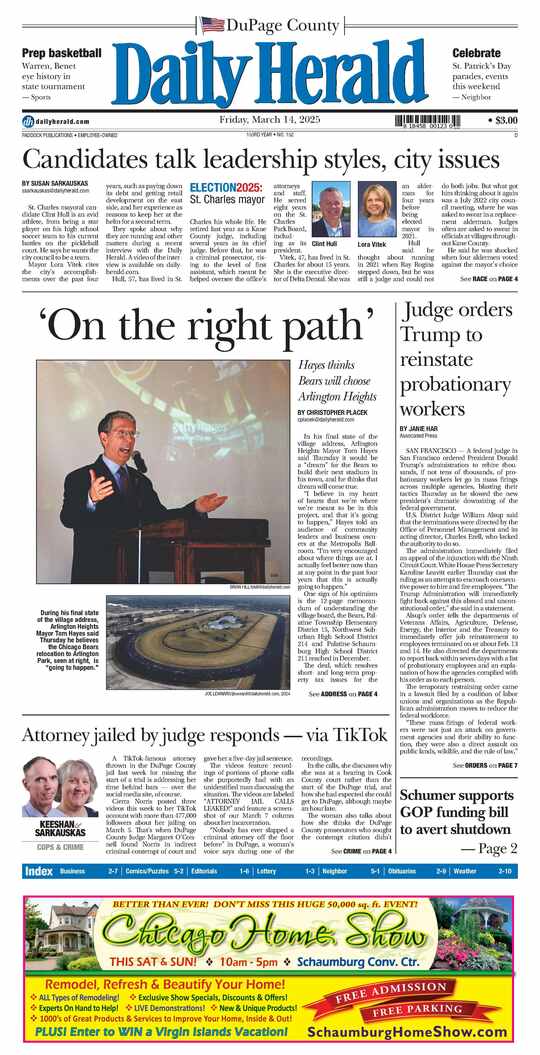 The Friday, March 14, 2025 e-edition is ready. Click here to read!