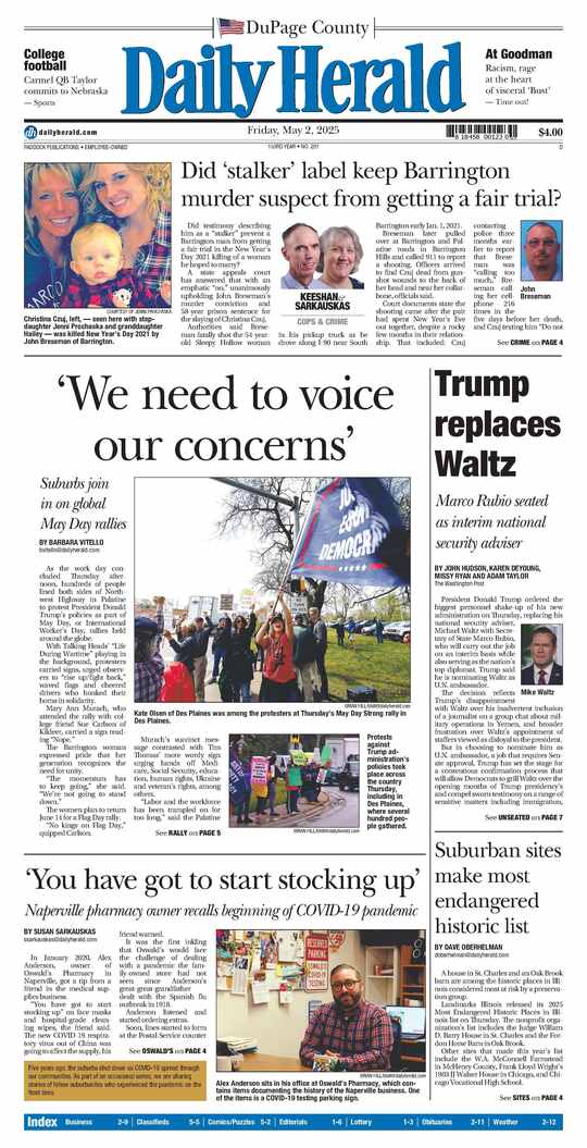 The Wednesday, April 30, 2025 e-edition is ready. Click here to read!