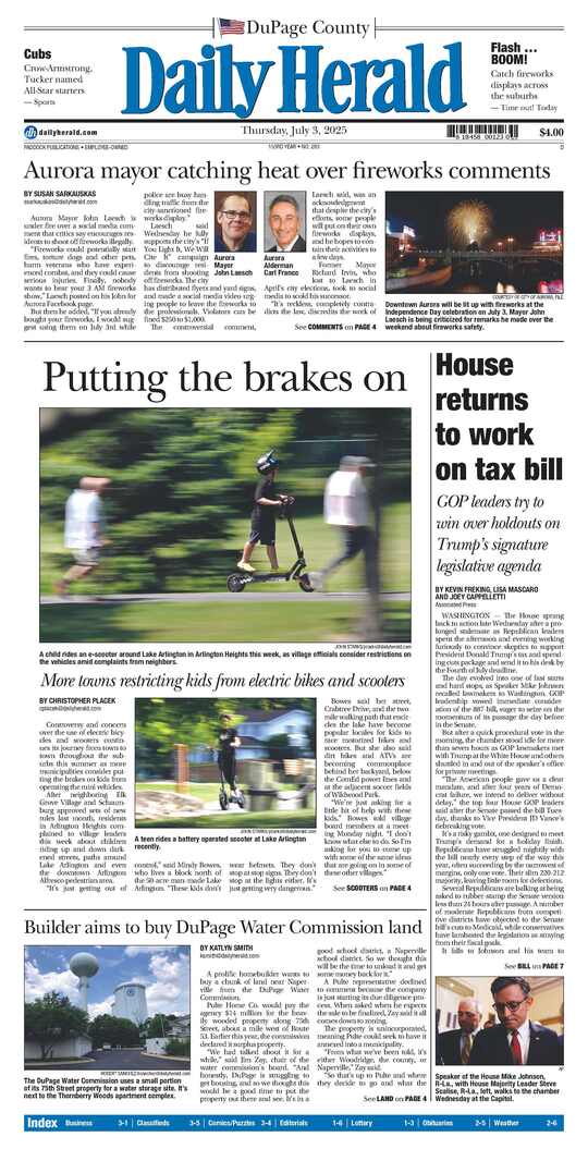 The Wednesday, July 2, 2025 e-edition is ready. Click here to read!