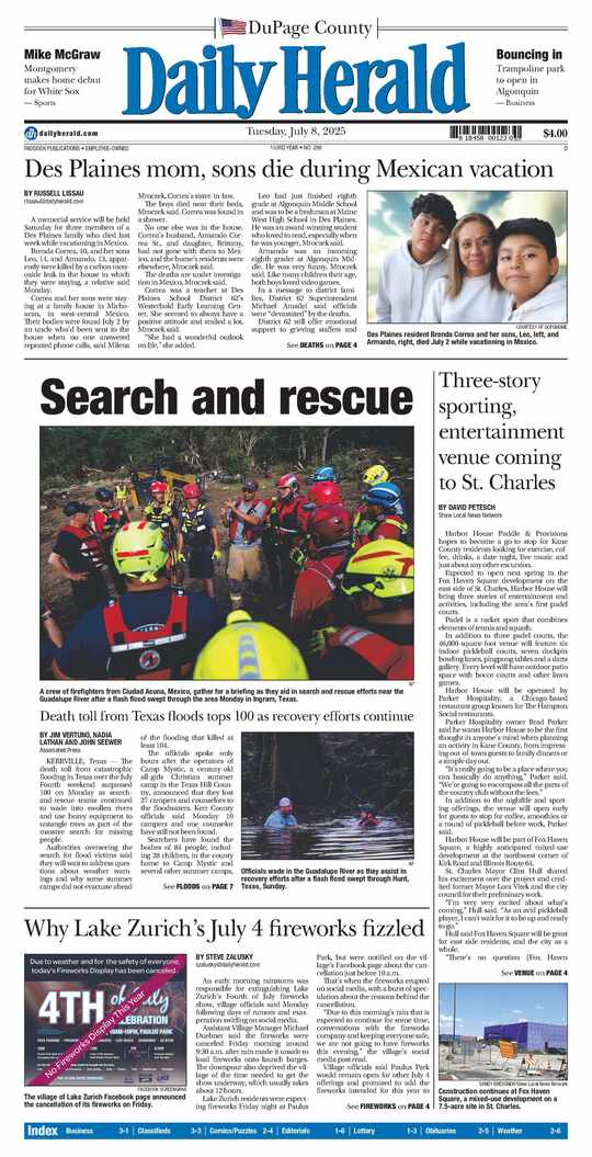 The Tuesday, July 8, 2025 e-edition is ready. Click here to read!