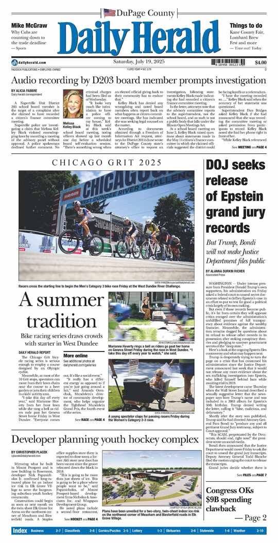 The Friday, July 18, 2025 e-edition is ready. Click here to read!