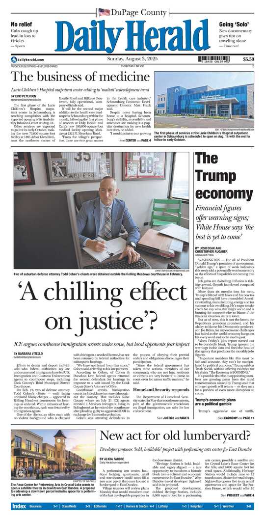 The Saturday, August 2, 2025 e-edition is ready. Click here to read!