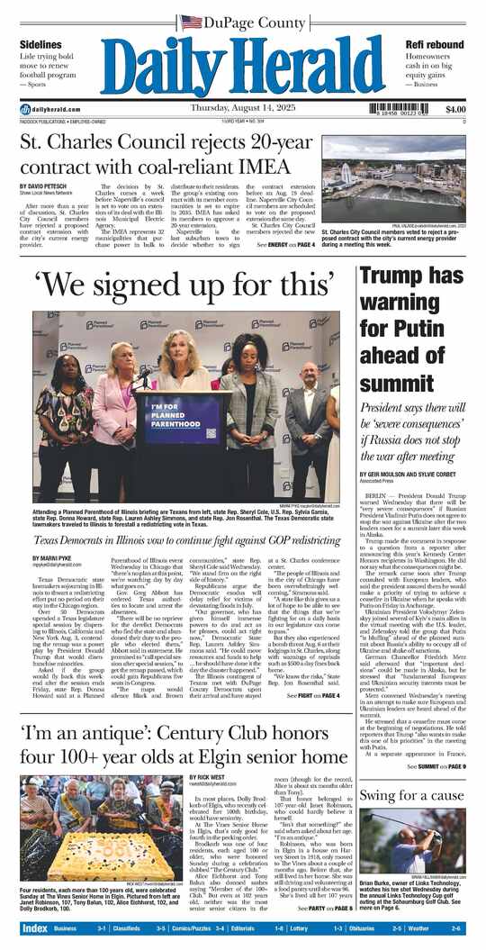 The Wednesday, August 13, 2025 e-edition is ready. Click here to read!