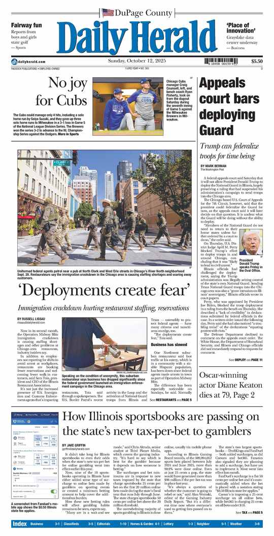 The Friday, October 3, 2025 e-edition is ready. Click here to read!