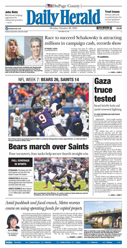 The Monday, October 20, 2025 e-edition is ready. Click here to read!
