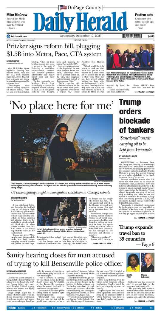 The Monday, December 15, 2025 e-edition is ready. Click here to read!