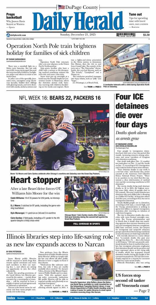 The Sunday, December 21, 2025 e-edition is ready. Click here to read!