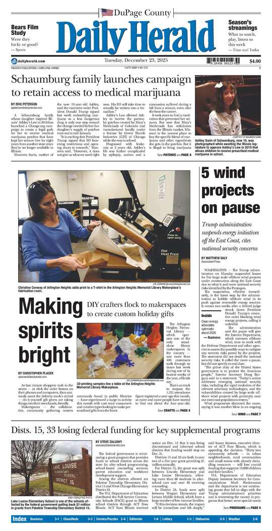 The Tuesday, December 23, 2025 e-edition is ready. Click here to read!