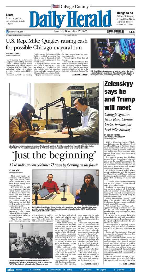 The Saturday, December 27, 2025 e-edition is ready. Click here to read!