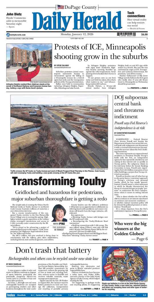 The Monday, January 12, 2026 e-edition is ready. Click here to read!