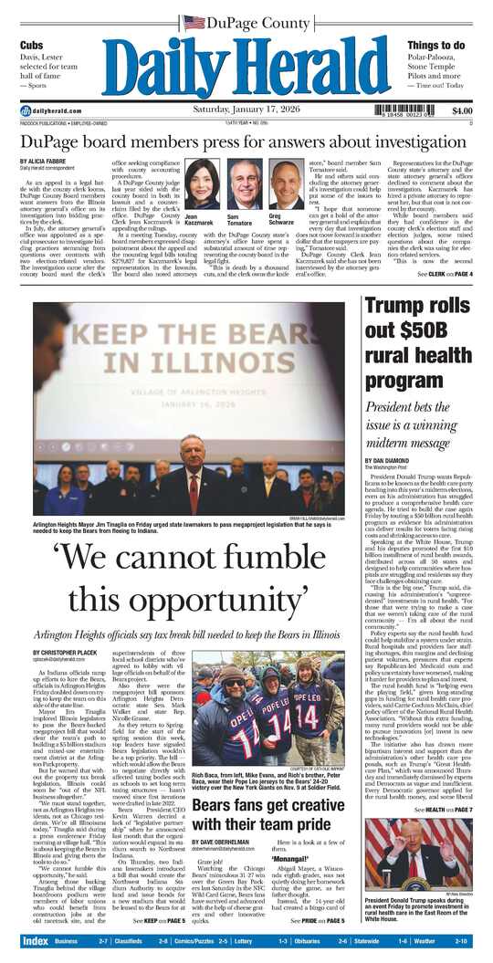 The Saturday, January 17, 2026 e-edition is ready. Click here to read!
