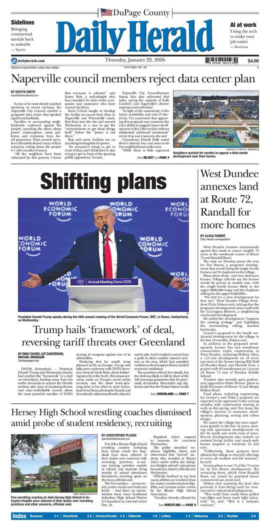 The Thursday, January 22, 2026 e-edition is ready. Click here to read!