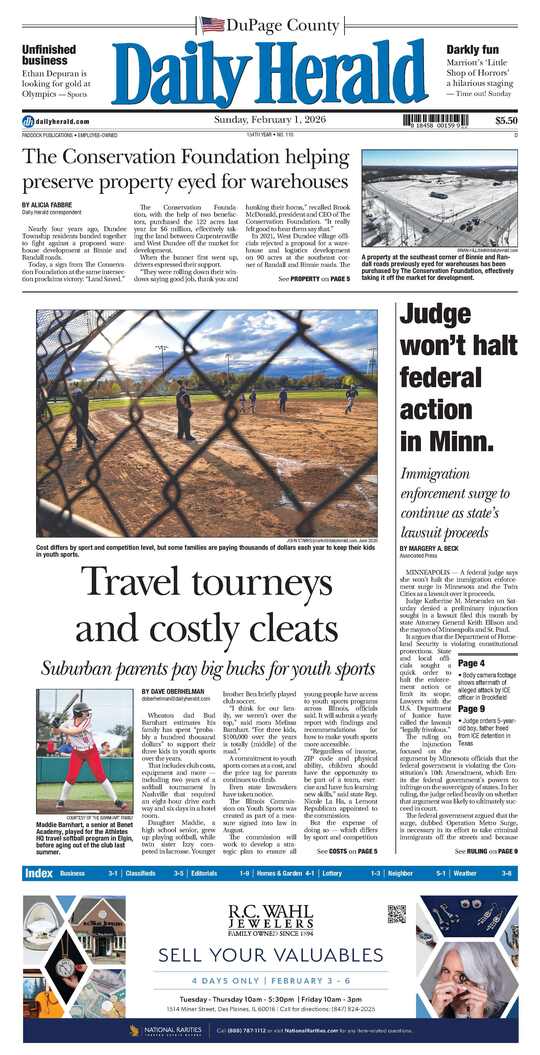 The Sunday, February 1, 2026 e-edition is ready. Click here to read!