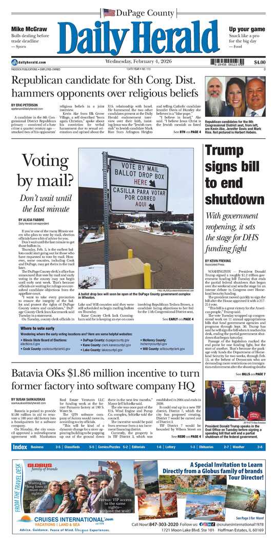 The Wednesday, February 4, 2026 e-edition is ready. Click here to read!