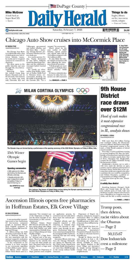 The Saturday, February 7, 2026 e-edition is ready. Click here to read!