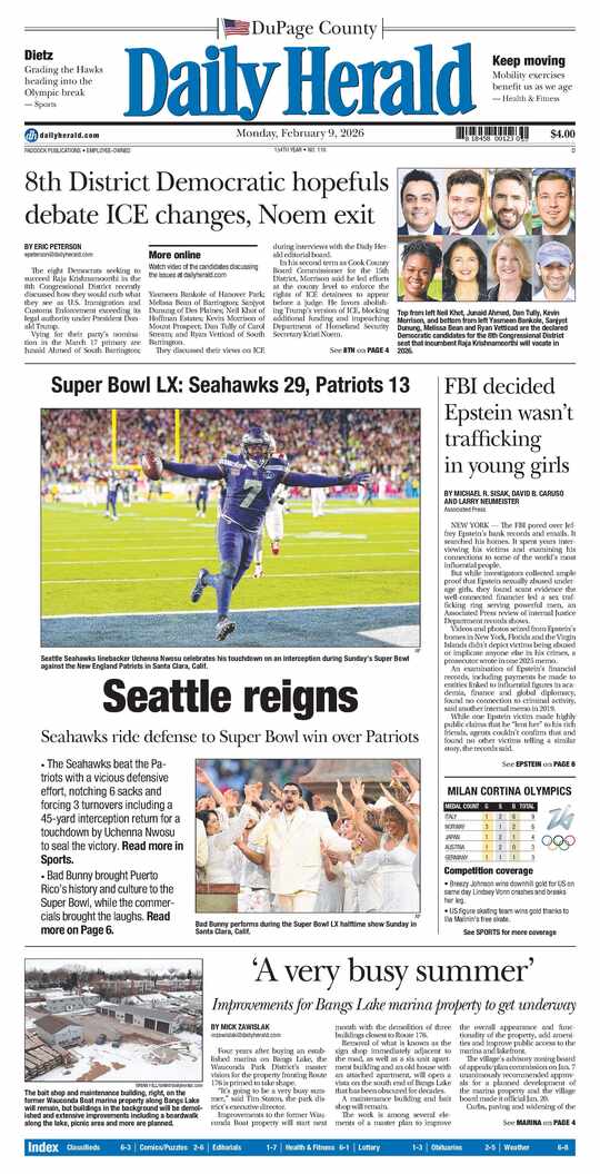 The Monday, February 9, 2026 e-edition is ready. Click here to read!