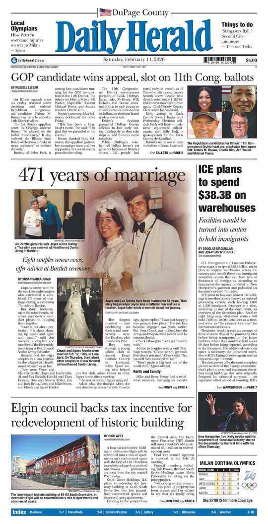 The Saturday, February 14, 2026 e-edition is ready. Click here to read!