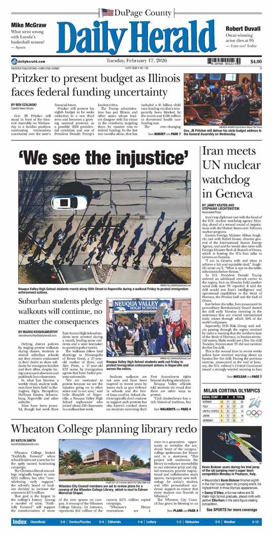 The Tuesday, February 17, 2026 e-edition is ready. Click here to read!