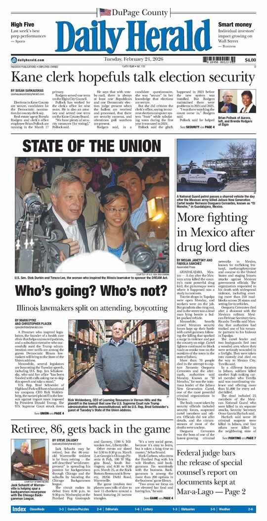 The Tuesday, February 24, 2026 e-edition is ready. Click here to read!