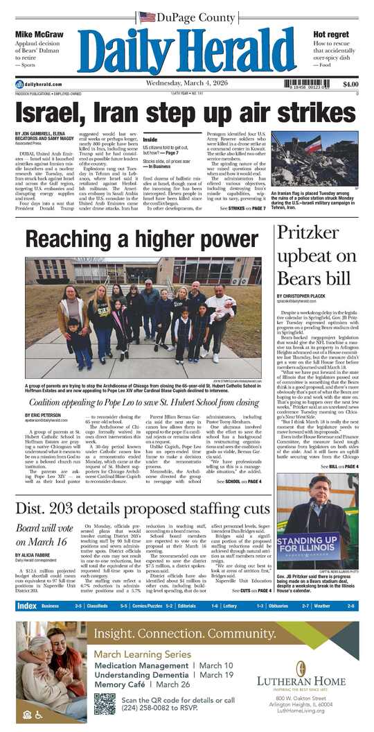 The Monday, March 2, 2026 e-edition is ready. Click here to read!