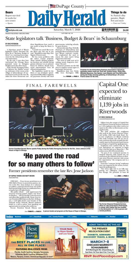 The Saturday, March 7, 2026 e-edition is ready. Click here to read!