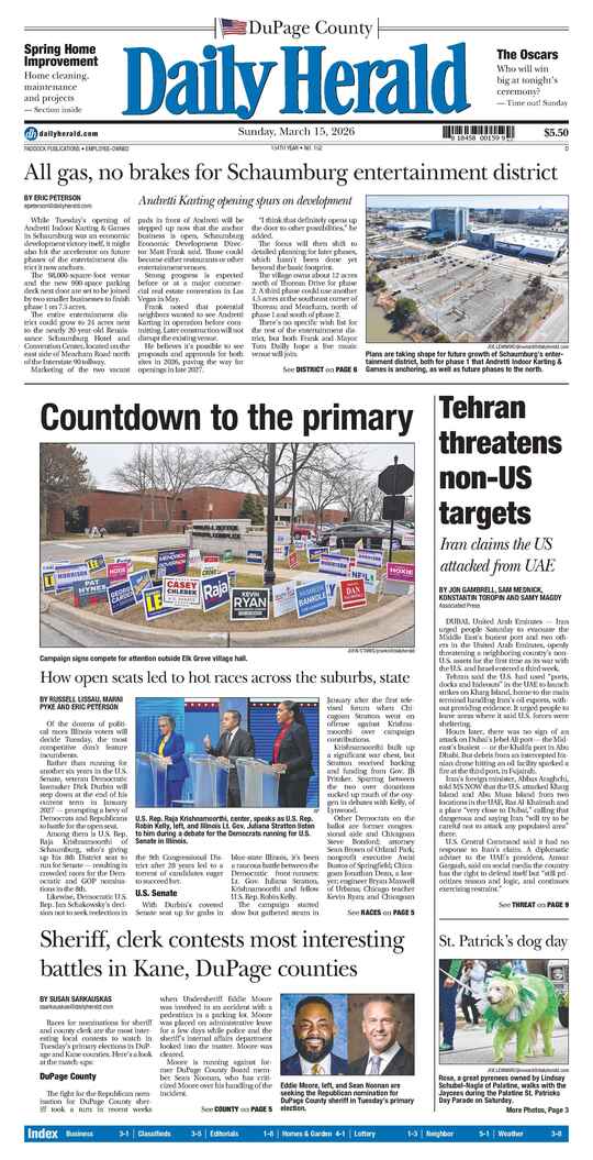 The Sunday, March 15, 2026 e-edition is ready. Click here to read!
