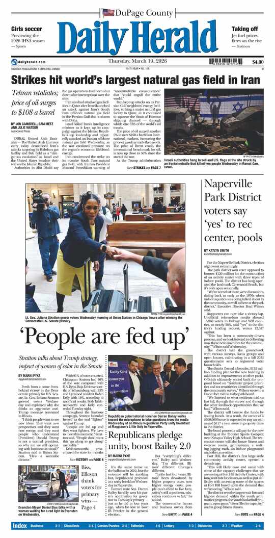 The Thursday, March 19, 2026 e-edition is ready. Click here to read!