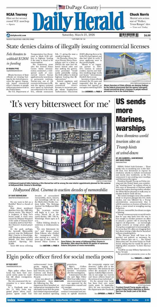 The Saturday, March 21, 2026 e-edition is ready. Click here to read!