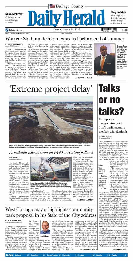 The Monday, March 30, 2026 e-edition is ready. Click here to read!