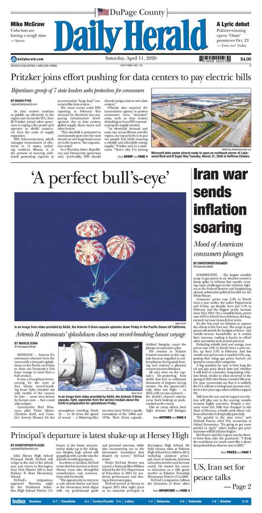 The Saturday, April 11, 2026 e-edition is ready. Click here to read!