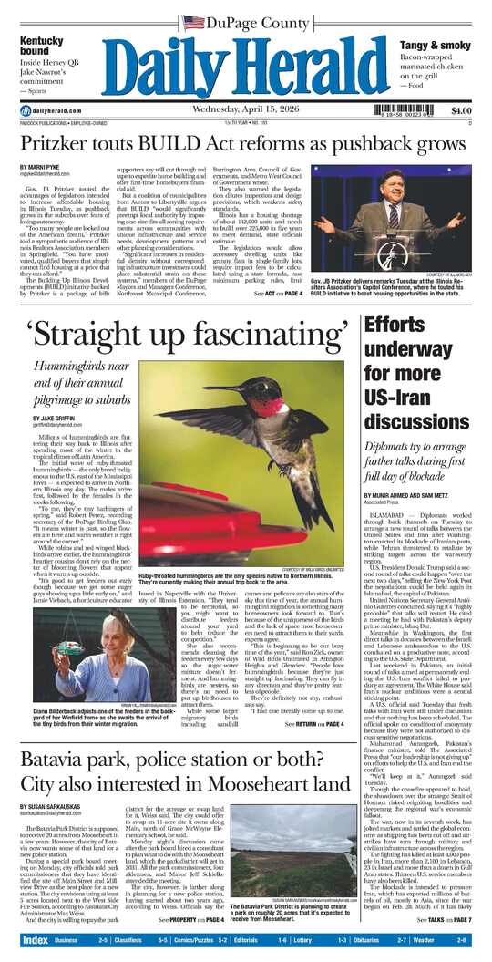 The Wednesday, April 15, 2026 e-edition is ready. Click here to read!