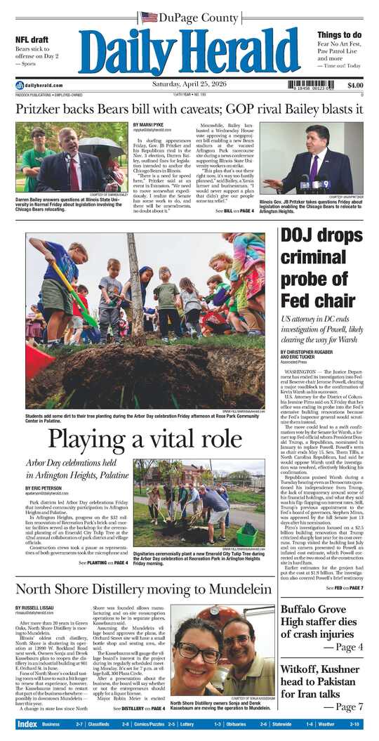 The Saturday, April 25, 2026 e-edition is ready. Click here to read!