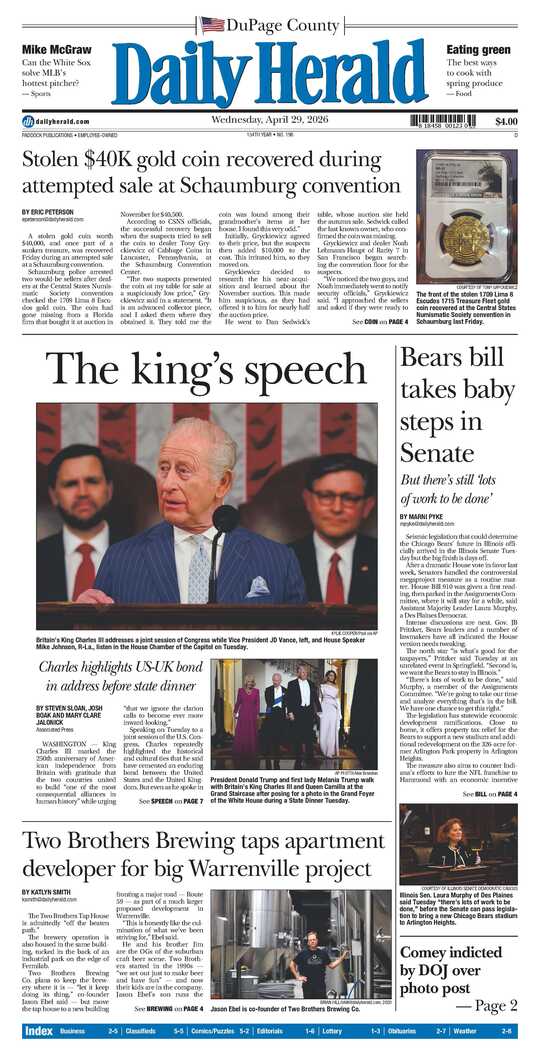 The Monday, April 27, 2026 e-edition is ready. Click here to read!