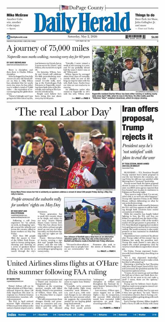 The Saturday, May 2, 2026 e-edition is ready. Click here to read!