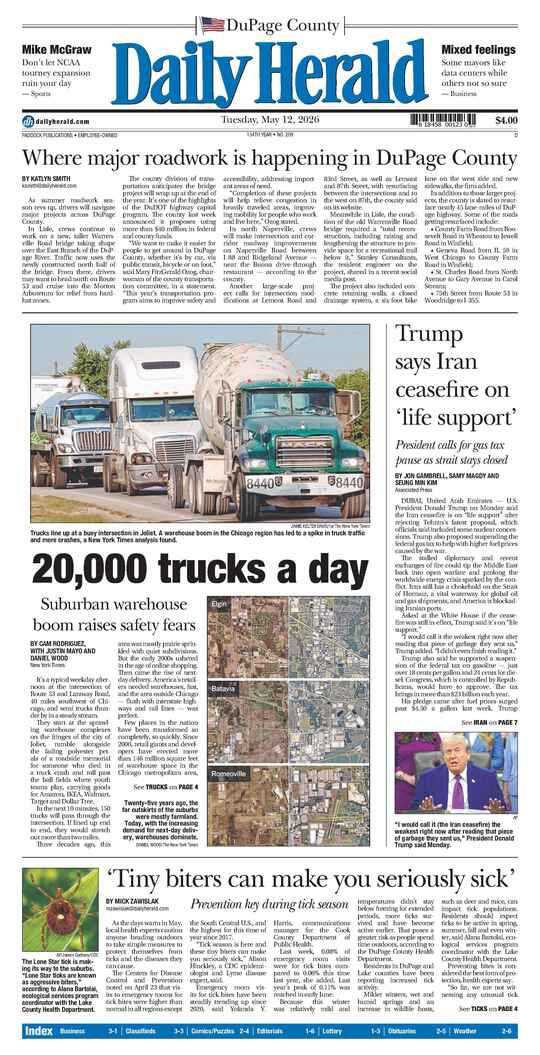 The Tuesday, May 12, 2026 e-edition is ready. Click here to read!