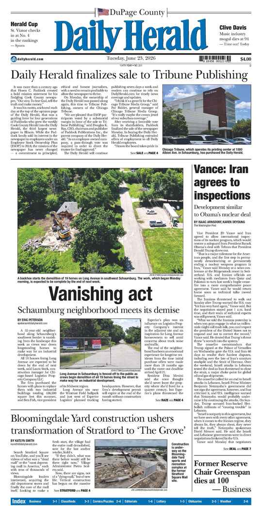 The Sunday, June 21, 2026 e-edition is ready. Click here to read!