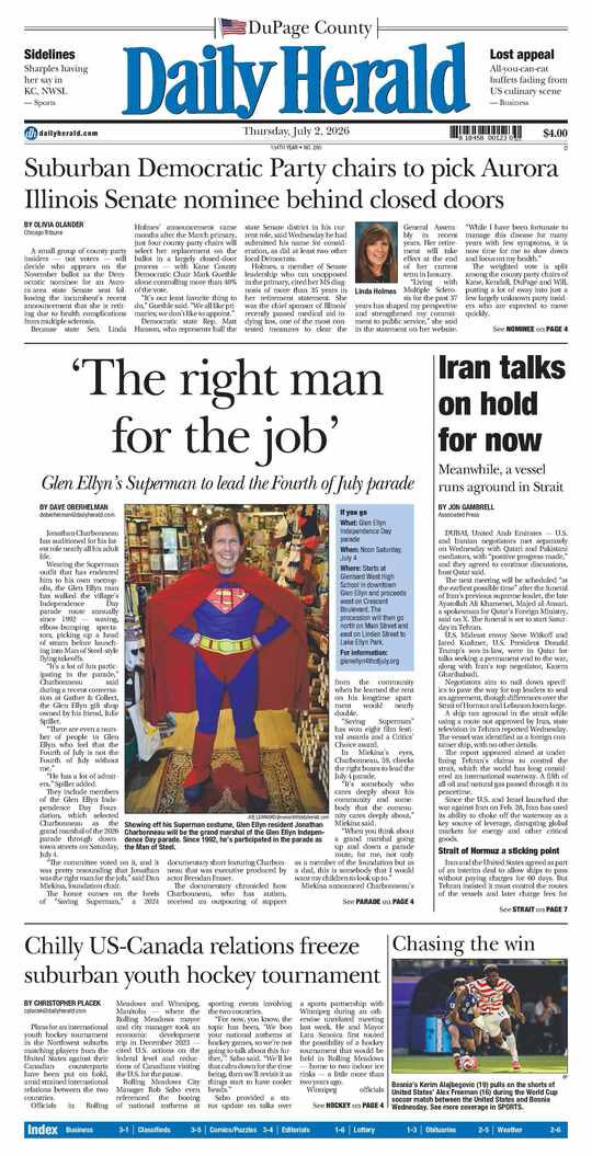 The Wednesday, July 1, 2026 e-edition is ready. Click here to read!