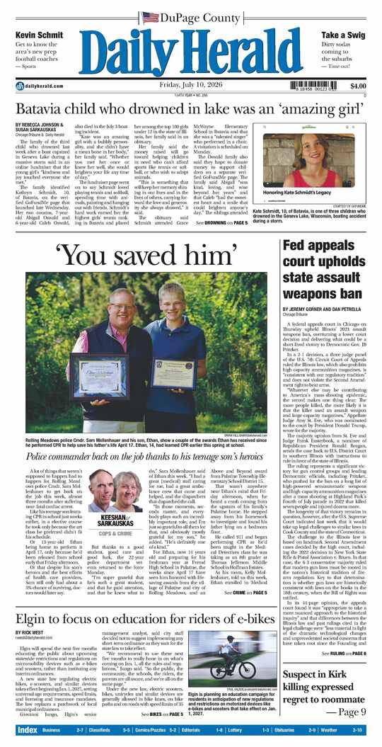The Friday, July 10, 2026 e-edition is ready. Click here to read!
