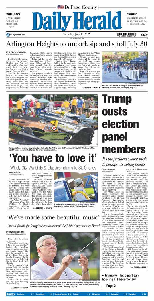 The Saturday, July 11, 2026 e-edition is ready. Click here to read!
