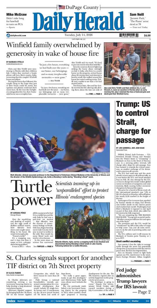 The Tuesday, July 14, 2026 e-edition is ready. Click here to read!