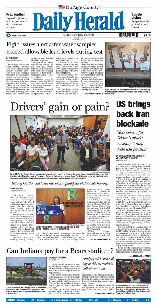 The Wednesday, July 15, 2026 e-edition is ready. Click here to read!