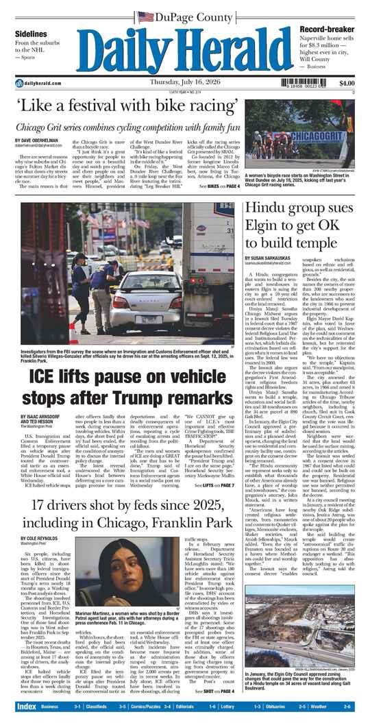 The Thursday, July 16, 2026 e-edition is ready. Click here to read!