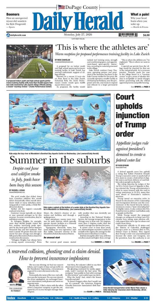 The Monday, July 27, 2026 e-edition is ready. Click here to read!