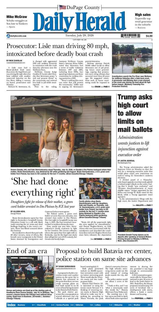 The Tuesday, July 28, 2026 e-edition is ready. Click here to read!