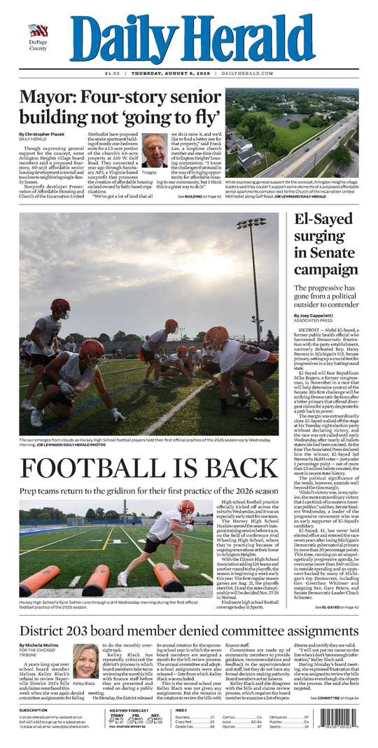 The Thursday, August 6, 2026 e-edition is ready. Click here to read!