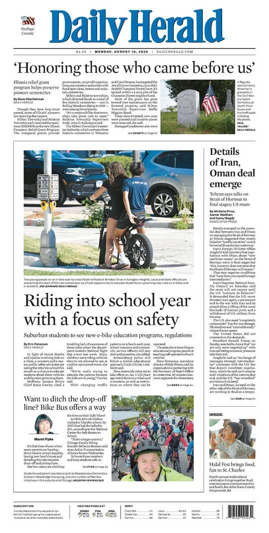 The Monday, August 10, 2026 e-edition is ready. Click here to read!