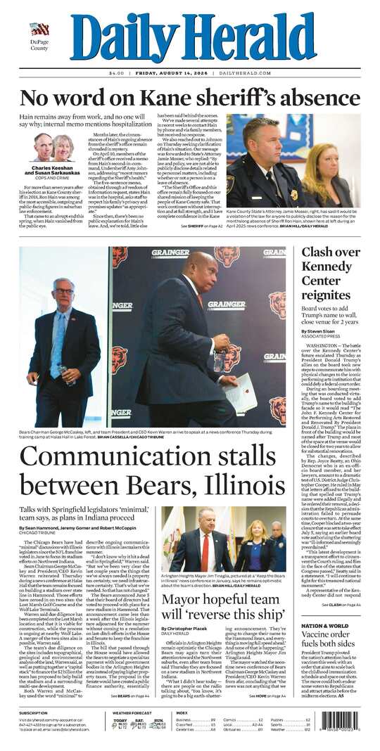 The Friday, August 14, 2026 e-edition is ready. Click here to read!