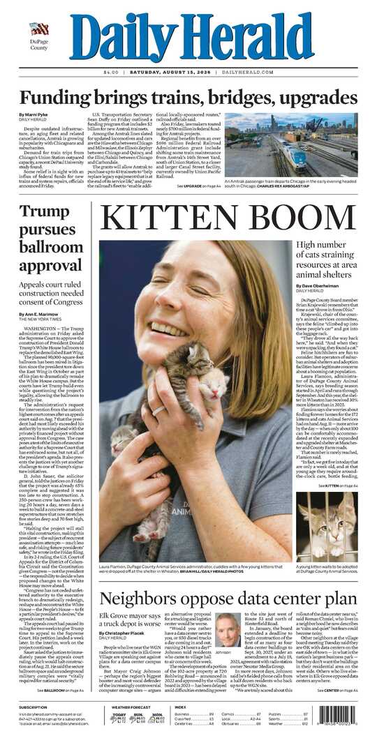 The Saturday, August 15, 2026 e-edition is ready. Click here to read!