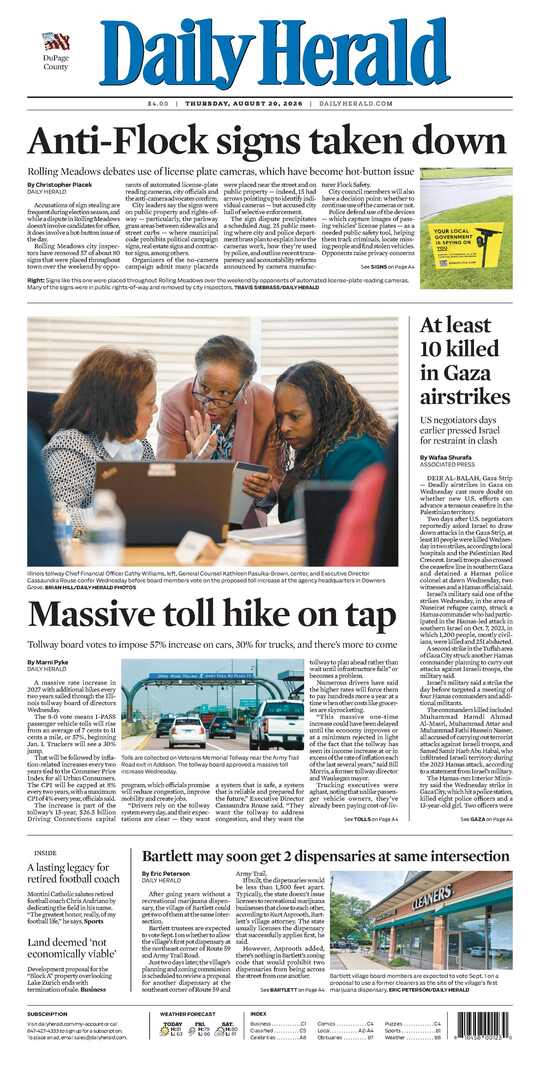 The Thursday, August 20, 2026 e-edition is ready. Click here to read!