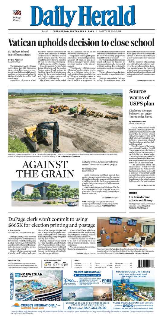 The Tuesday, September 1, 2026 e-edition is ready. Click here to read!